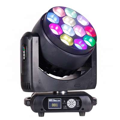 GBR-WL1240 12X40W RGBW 4in1 LED Pixel Zoom Moving Head Stage Light