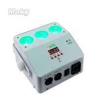 led mini par light battery wireless led light for Maky 3x18