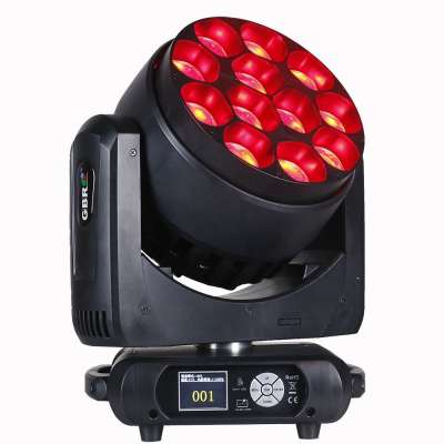 Guangzhou factory 12x40W  high power  full color LED zoom moving head beam and wash light